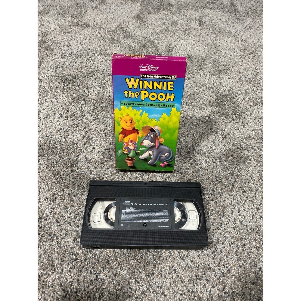 Winnie the Pooh Everything's Coming Up Roses VHS Disney New Adventures 1991 Tape
